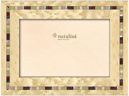 Наталини 5 x 7 Перл мозаик рамка направена во Италија
