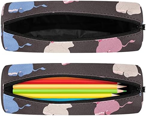 Симпатична бебешка слон молив случај Студентска канцелариска торбичка торбичка патент Пенки за пенкало торба за козметика за училишни