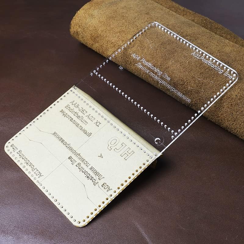 Рачно изработена кожна паричник Транспарентен акрилен образец чанта Крафт образец кожен монета за дизајн на куќиште за куќиште - хартија за
