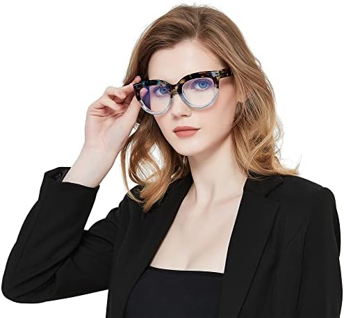 ЗКСИО Преголеми Очила За Читање За Жени, 3 Спакувајте Сина Светлина Што Ги Блокира Читачите На Компјутери