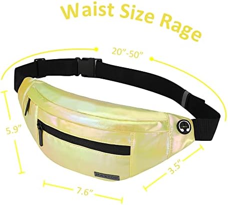 Maxtop Голем крст на Crossbody Fanny Pack Rage со 4 џебови од 4-зора, подароци за уживање во спортски фестивал тренинг, патувајќи обични