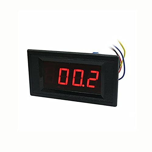 4-жица LED дигитален панел за прикажување на панел на волт-мерач на напон на напон на напон 3 1/2 цифра со црвена боја на задниот капак 2V 2V
