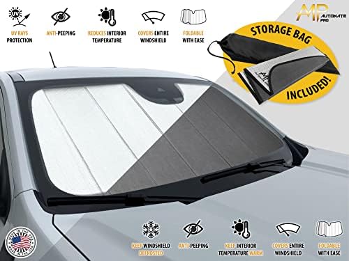 Автоматизирајте Pro Custom Fit Chind Strably Sunshade за 2022 2023 Lexus NX SUV, компактен блок на Sun Shade Block uv зраци за заштита на визирање со двојна намена со двојна намена