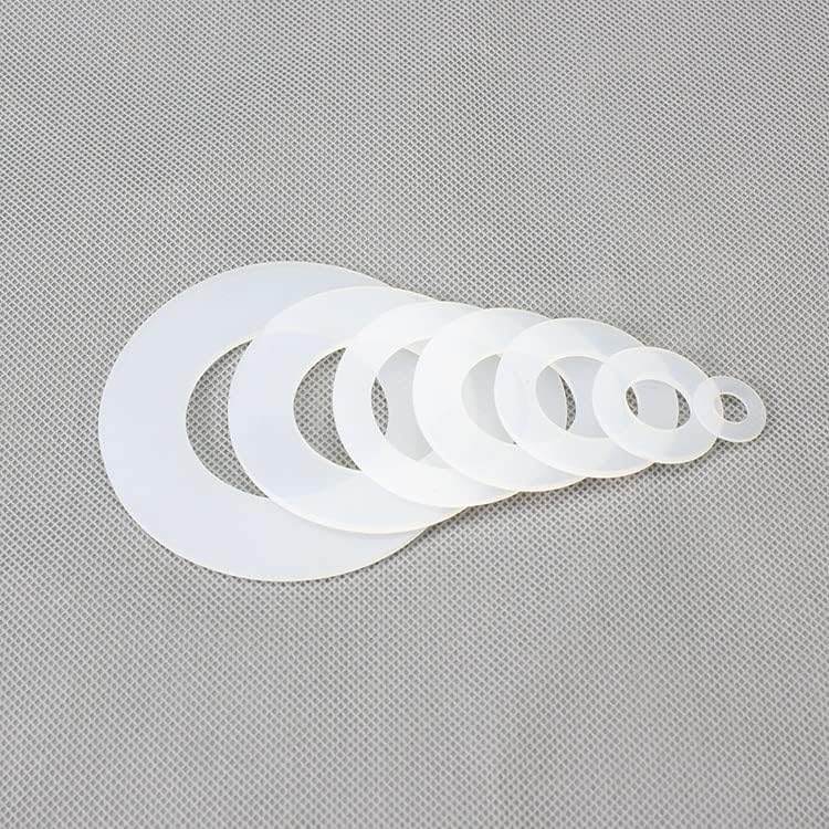 40 парчиња M12 силиконски запечатување прстен за миење садови рамни мијалници запечатени прстени меки силика гел заптивки -