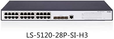 H3C LS-S5120-28P-SI Еттернет прекинувач 24-порта целосен гигабит пристап за подобрен слој на прекинувачот 2 управуван прекинувач