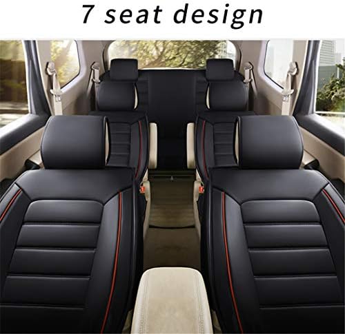 Враќања на седиштата за автомобил Suremart за Toyota Seven Seat Leatherette Car Front и задно седиште за заштитен воздушно перниче компатибилен водоотпорен водоотпорен водоотпорна обл