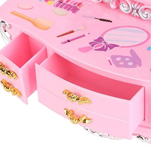 WPYYI розова музичка кутија кутија за накит за накит за кутија за складирање на кутии за складирање на кутии за кутија за кутии за кутија