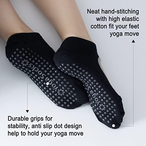 Златни скутни нелизгачки чорапи за јога за жени кои не се лизгаат чорапи со костец еластични пилатес чорапи за балет