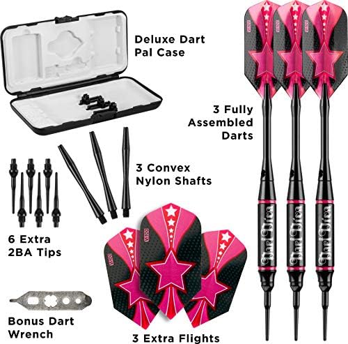 Viper Vanity Soft Tip Darts со куќиште за складирање/патување: Dart Diva, 16 грама