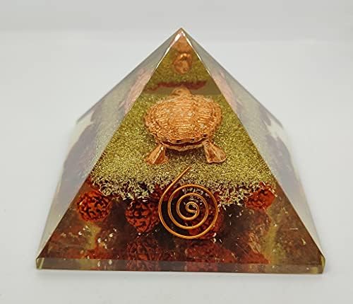 Sharvgun Erudraksha желка со среќа пирамида заздравување кристал заштита 65-75мм