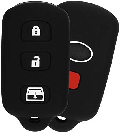 KeyGuardz без клучеви за далечински управувач за далечински автомобил FOB SHELL COVER SOFT GUBSE CASE за Toyota Scion Celica Corolla Echo Highlander Yaris