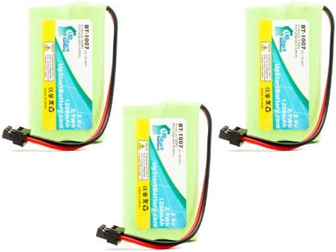 3 пакет - Замена за батеријата на Uniden EXP370CS - Компатибилна со Батеријата без безжичен телефон Uniden BT -1007