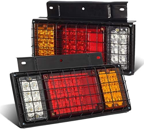 Partsam 2PCS LED Камион Приколка Опашка Светла Бар Комплет 40 led w Железо Нето Заштита Замена За W Серија/Компатибилен Со Isuzu Elf Камион