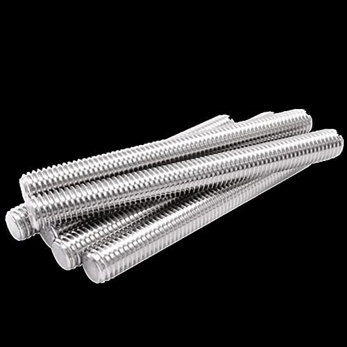 SUTK 5PC DIN975 M6 M8 Threaded Rod -Thread Bar 304 Прицврстувачи за не'рѓосувачки челик сребро l = 25-90mm 30mm 40mm 50mm 60mm 70mm 80mm