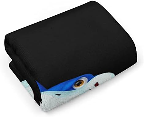 Прекрасна пешкир за миење на ајкула 28,7 x13,8 крпи за лице Суперфинирано влакно високо апсорбирани крпи крпи