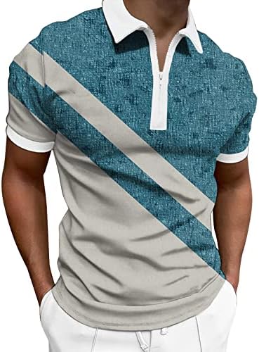 Летни полови кошули HDDK за мажи, 2022 Нов машки патент врат голф врвови со кратки ракави во боја, лепенка, лепенка обична кошула