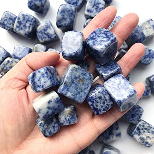 Laaalid xn216 100g Природна коцка сина содалит камен испрскани камења исцелување кристали скапоцени камења природни камења и минерали природно