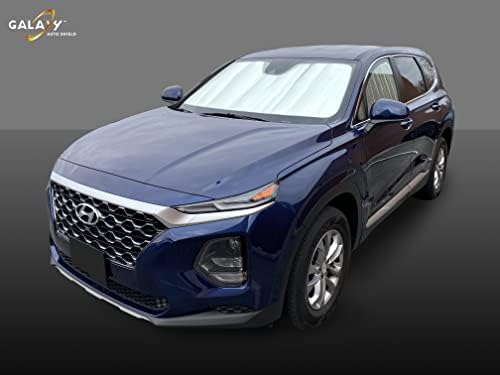 Galaxyautoshield Custom одговара рефлексивна ветробрана Сонце сенка за 2019 2020 2021 2022 2023 Hyundai Santa Fe SUV, изолирани додатоци