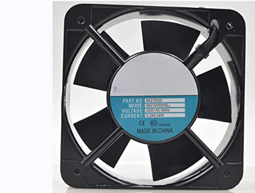 MQ15050HSL2 220V 0.24A 34W 2600/3000RPM 161/183CFM 50DB 150x150x50mm 2-жичен вентилатор за ладење