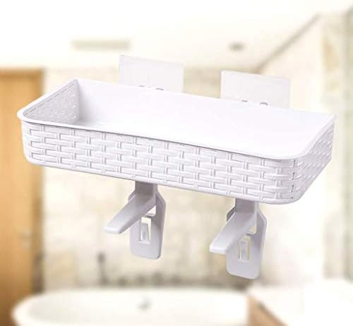 Wxxgy Јапонски пластичен решетката монтирана за туширање полица за складирање бања бања решетката за туширање wallид монтиран туш решетка/а