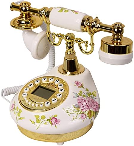 Гајони керамика дома декор биро Телефонска мода опремена телефонска златна црна сребрена цветна телефон телефон фикси
