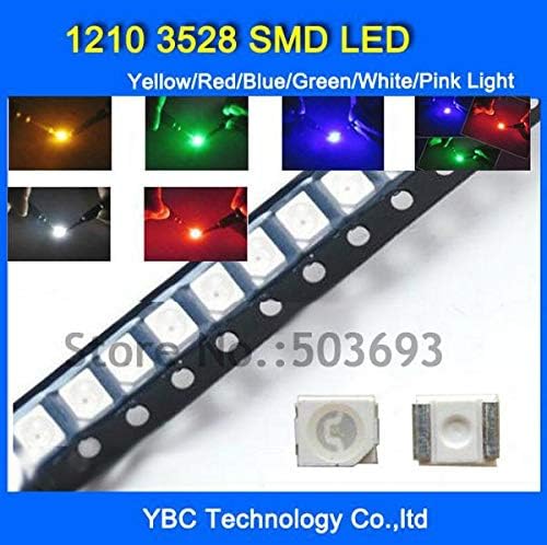 Kammas 1210 3528 SMD LED 6Colorx50pcs = 300pcs бело/сино/црвено/жолто/зелена/RGB светло диода на големо