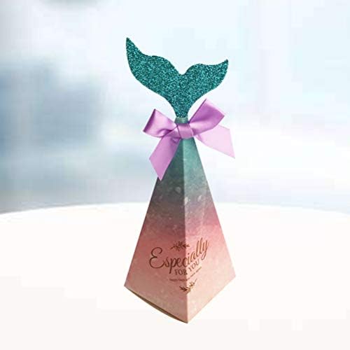 Абаодам 25 парчиња Критативни Кутии За Бонбони За Сирена Триаголник Пирамида Кутии За Свадбени Подароци За Забави Материјали За Свадбени