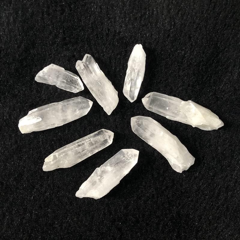 Анком Природна кварц точка сурова камен кристална лекување чакра камена камена мушка приближно 30-40мм должина 5 парчиња/лот