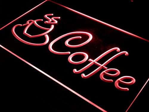Продавница за шоу за кафе Advpro Cappuccino LED Neon Sign Red 16 x 12 инчи ST4S43-I433-R