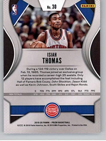 2019-20 Panini Prizm 30 ISIAH THOMAS DETROIT PISTONS NBA кошаркарска трговска картичка