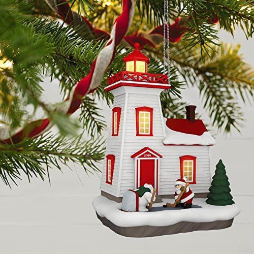 Hallmark Keepsake Christmas Ornament 2018 година датира, празничен светилник со светлина