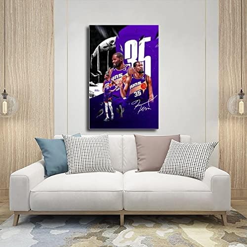 Gieoeoi Kevin Durant постер за спална соба за спална соба спортски пејзаж канцеларија за украси за украси за украси: 16x24inch