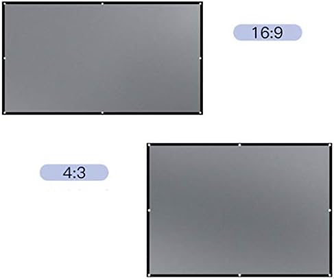 Lhllhl преклопување на проекторот завеса полиестер мека едноставна завеса за преклопување филм за завеси за завеси дома, отворено анти-лесен завеса