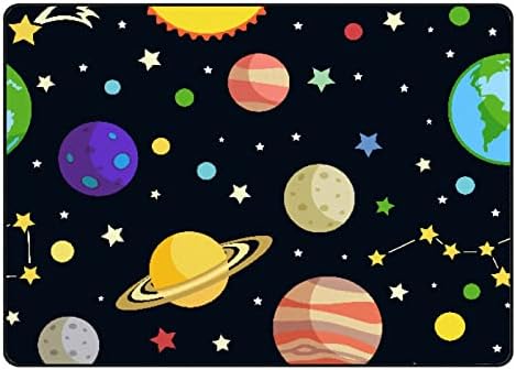 Xollar 80 x 58 во големи детски области килими вселенски комети и соstвездија мека расадник бебе плејматски килим за детска соба за играње