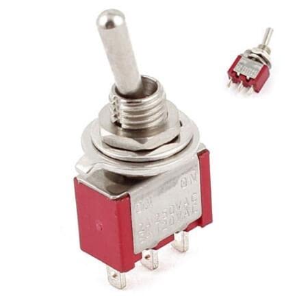 Kavju 1PCS AC 250V/2A 120V/5A ON/ON 2 Позиција SPDT Mini Micro Toggle Switch Red LW