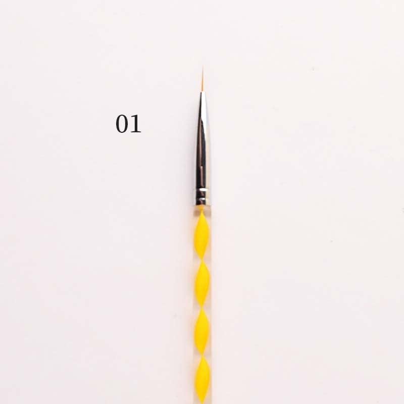 Liruxun Extension Acrylic Nail Art Liner Brush 3D -The Thin Line Pens Pen French Stripe uv Gel Sainting Shucks Building Building