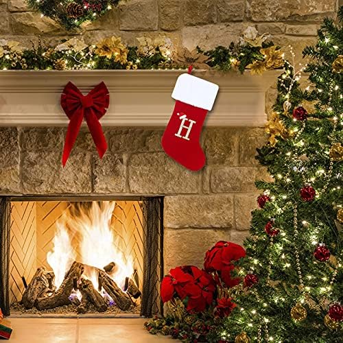 Азбука за чорапки за чорапи, Божиќна дрво Божиќна облека Божиќна облека, украсен украсен подарок подарок за бонбони, приврзок Божиќен лик Божиќ