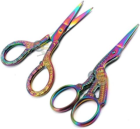 Ножици за везови, остри ножици од не'рѓосувачки челик за занаетчиство за шиење, уметничко дело, навој, игли - DIY алатки Мали ножици -