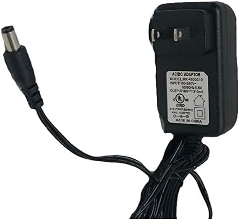 Адаптер за напојување GDST 48V за Polycom IP телефони - AC до DC Wallиден полнач со траен кабел - компатибилен со VVX 101 201 300, SoundPoint