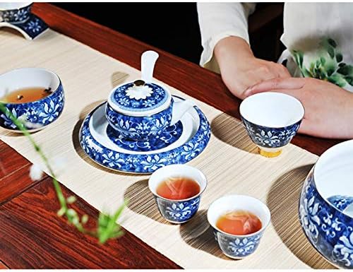 JYDQM 10 парчиња Рачно изработена порцеланска глазура во боја чај сет за здравствена состојба, чај со чаши од чај и кафе чаши за кафе,