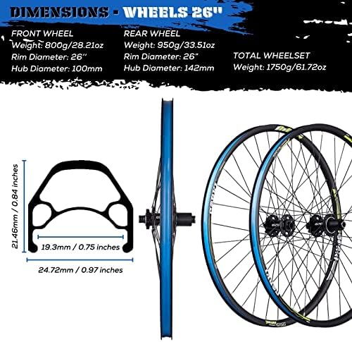 Корки Циклуси Топо планински велосипедски тркала, 26'27,5 '29'x1.5-2,6 инчи