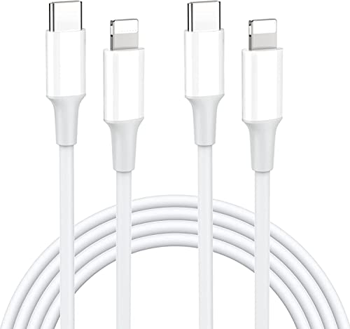 USB C до молња кабел, брз iPhone Charger USB C 10FT 2PACK 20W Молња до USB C [Apple MFI овластен] Тип Ц до молња кабел за iPhone 14/13/12/12Pro/12promax/11/11Pro/11Pro