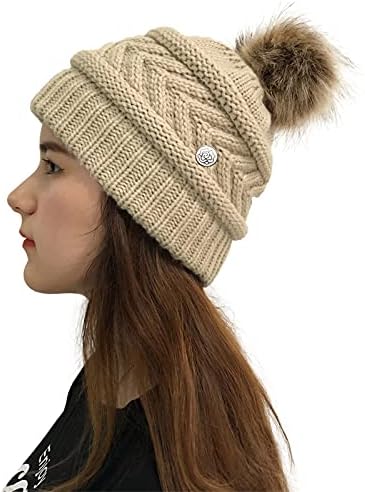 Гуангиуан плетена капа за жени преголеми модни кабелски капи. Beanie Hat Watch Hat Hat Shatbable Casual Caps Caps Caps за природна коса