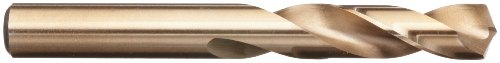 Прецизен пресврт M40CO кобалт челик со кратка должина, бит, завршен бронзен оксид, тркалезна шипка, спирален флејта, агол на точки од 135 степени, 33/64 “