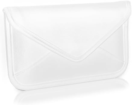 Boxwave Case for Blu G5 - Елитна торбичка за кожен месинџер, синтетички кожен покрив дизајн на пликови за BLU G5 - Брегот на Слоновата
