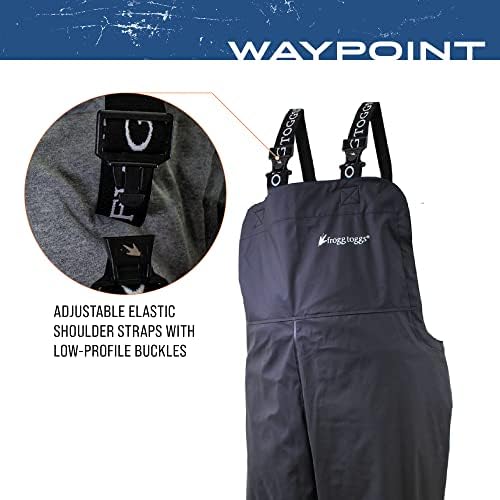 Frogg Toggs Mens Waypoint Angler водоотпорни, трајни биб со 4-насочно истегнување