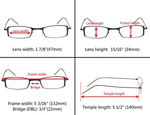 Gr8sight 3-пакувања дами мали очила за читање лесни мали читатели жени