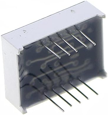 DaseB 5PCS LED дисплеј 0,56 инчи 2 битни 10pin секоја вообичаена/анодна дигитална цевка 7 сегментас LED дигитална цевка