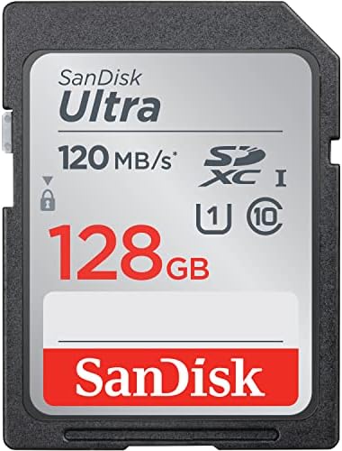 SanDisk 128gb Ultra SDXC UHS - I Мемориска Картичка - 120mb/s, C10, U1, Full HD, SD Картичка-SDSDUN4-128G-GN6IN &засилувач; 64GB