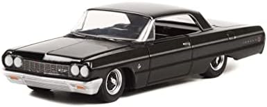 1964 Chevy Impala Lowrider, Black - Greenlight 28090B/48 - 1/64 Scale Diecast Model Toy Car Car Car Car Car